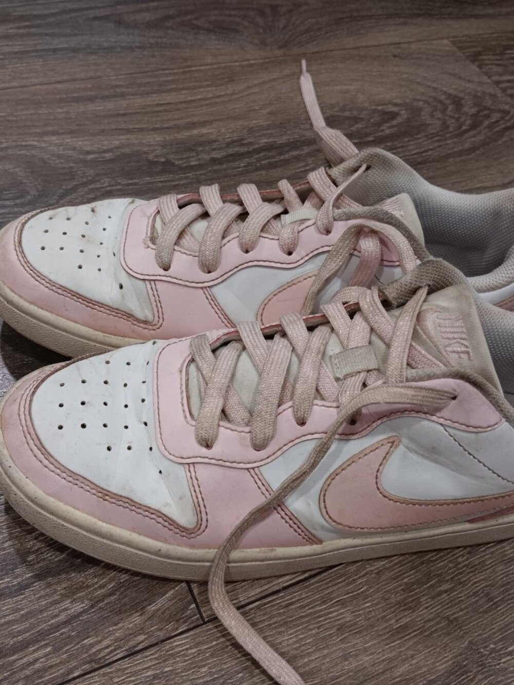 Womans Nike Court Borough Low sneakers / size 7 / white & pink - Picture 3 of 5
